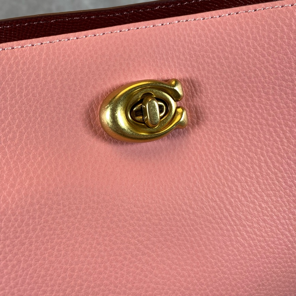 Coach Willow Bucket Bag Color Block Purse Crossbody - Picture 10 of 11